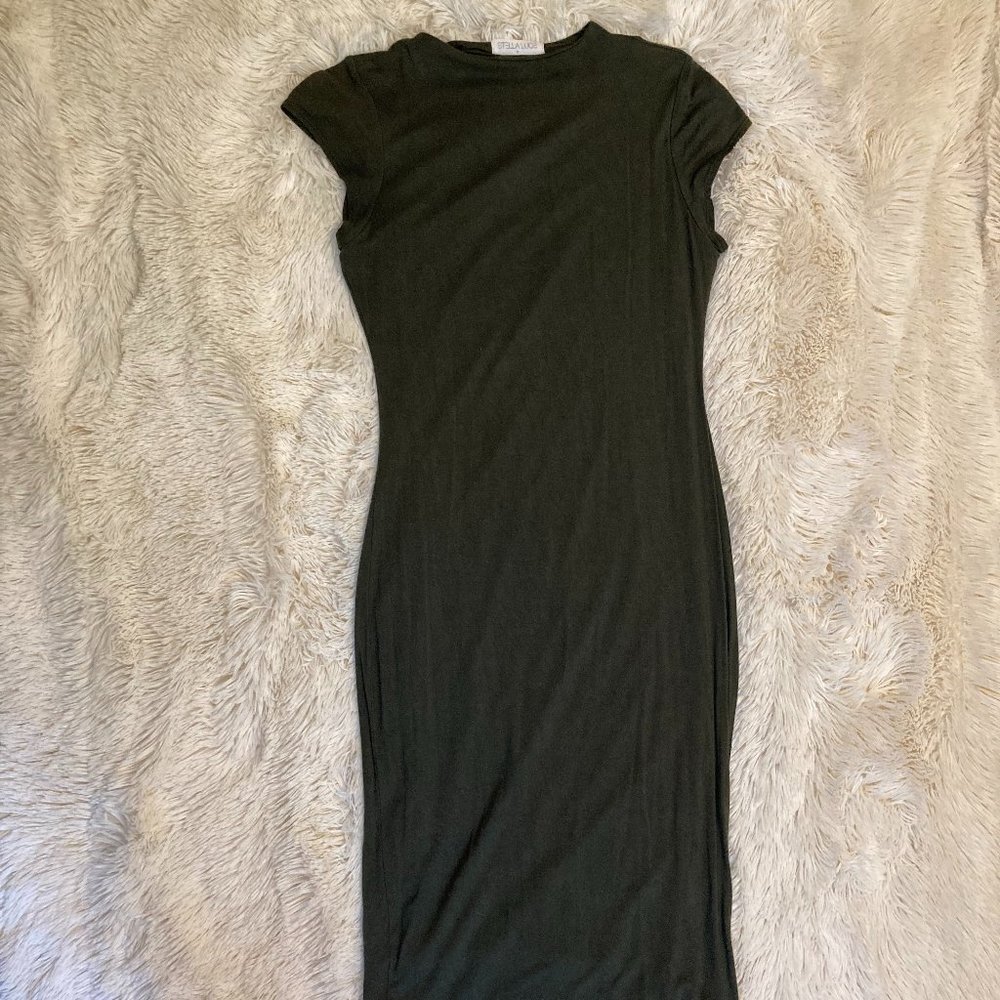 Dark Green T-shirt Dress